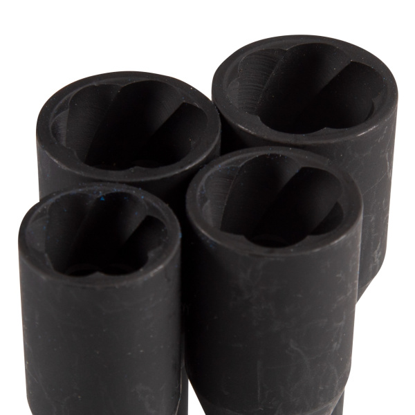 Набор торцевых головок для поврежденных гаек и болтов 17, 19, 21, 22 мм 5 предметов KING TONY 9TD165MR