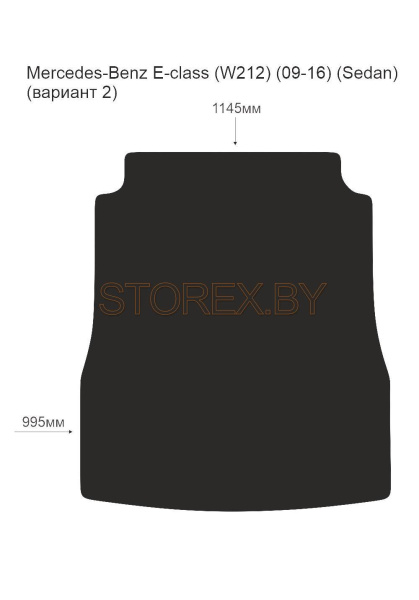Mercedes-Benz E-class (W212) (09-16) (Sedan) Багажник (вариант 2) copy