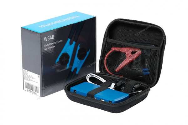 Устройство NORDBERG WSA8 пусковое портативное 5/12V, емкость 8 Aч