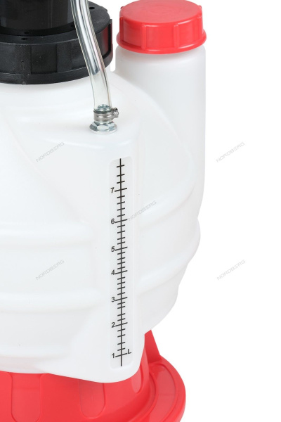 Установка для заливки масла в АКПП, ручная, с переходниками, 7,5 л NORDBERG N4007K