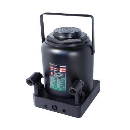 Домкрат бутылочный 100т+ дополнительный ремкомплект (высота подхвата - 335мм, высота подъема - 515мм, ход штока - 180мм)