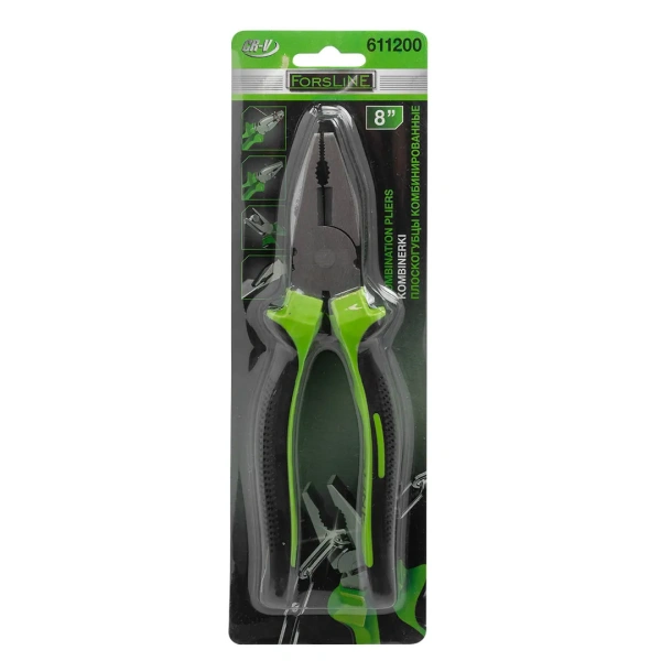 Плоскогубцы комбинированные 8''(200мм) в блистере
