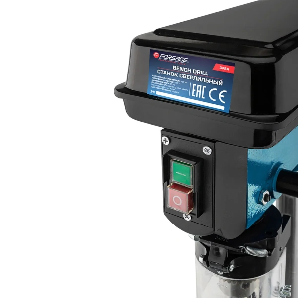 Станок сверлильный настольный(220В,50Гц,350Вт,550-2500об/мин,Øсверла 1.5-13мм,ход 50мм,стол 0-45°,164х162мм,Øстойки 46мм,общ.высота 580мм)