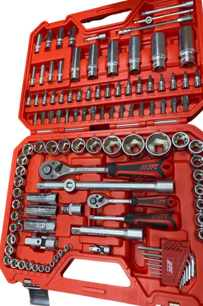 Набор инструментов 1/4" & 1/2" 6-гранный (в кейсе) 114 предметов JTC-H114C