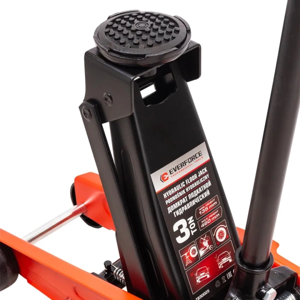 Домкрат подкатной гидравлический 3т (h min 135мм, h max 460мм)