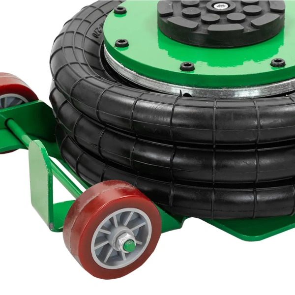 Домкрат подкатной пневматический 3т(h min 145мм, h max 420мм, 3 подушки, Ø270мм)