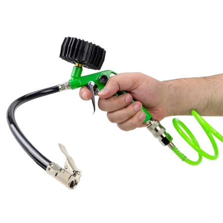 Краскораспылитель H-827-2V c верхним пластиковым бачком 600мл в комплекте с аксессуарами, набор 5пр.