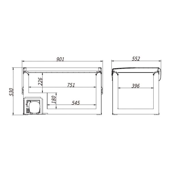 Автохолодильник Alpicool BD110 (12/24)