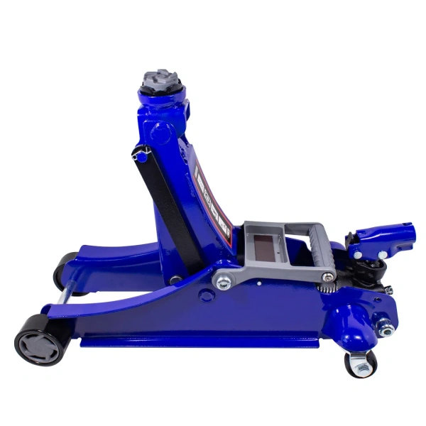 Домкрат подкатной гидравлический 2 т с поворотной ручкой 180градусов (h min 100мм, h max 350мм)