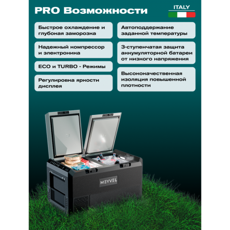 Автомобильный компрессорный холодильник Meyvel AF-PRO75