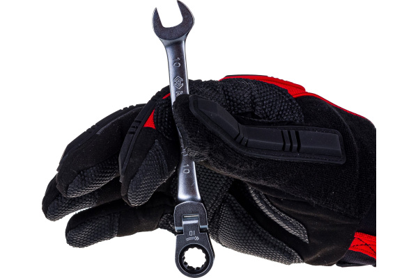 Ключ трещоточный комбинированный с шарниром 10 мм KING TONY 373010M