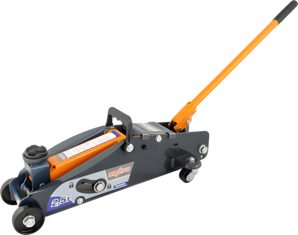 Домкрат подкатной Ombra OHT225C с фиксатором в кейсе (2.5 т)