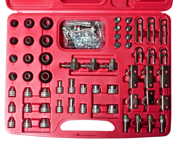 Набор адаптеров для тестирования автокондиционера универсальный JTC 1402 (в кейсе)