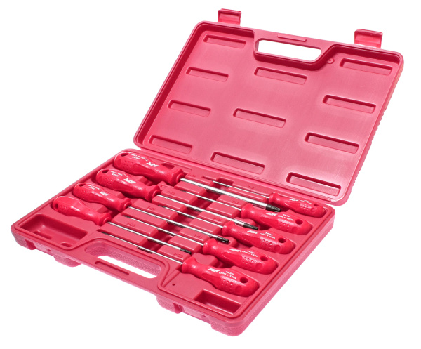 Набор отверток TORX JTC 3925 (T8Нх100 мм-Т40Hх150 мм, 9 предметов)