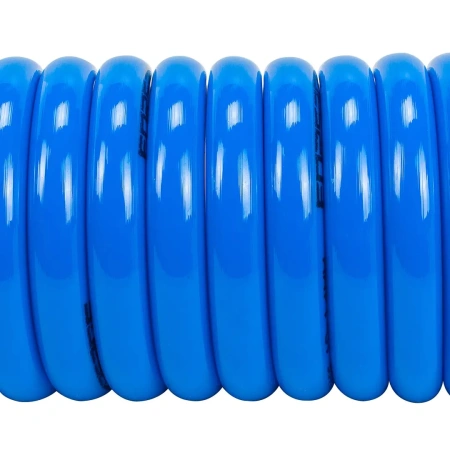 Шланг витой полиуретановый 10мм х 14мм х 15м с быстроразъемами (латунь, максимальное давление - 15bar, рабочая температура от -20 до +60 гр.)