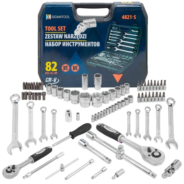 Набор инструментов 82пр. 1/4'', 1/2''