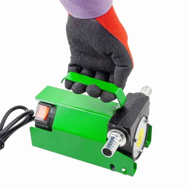 Насос для перекачки топлива переносной (12V, 40W, 20л/мин) в комплекте со шлангом резиновым 28х19мм 4м