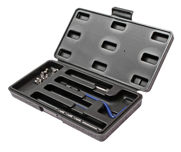 Набор инструментов для восстановления резьбы JTC 4781 (вставки М6Х1.0, L=8,0 мм, 20 шт., 24 предмета)