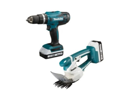Аккум. дрель-шуруповерт MAKITA LXT HP488D + аккум. кусторез UM110D
