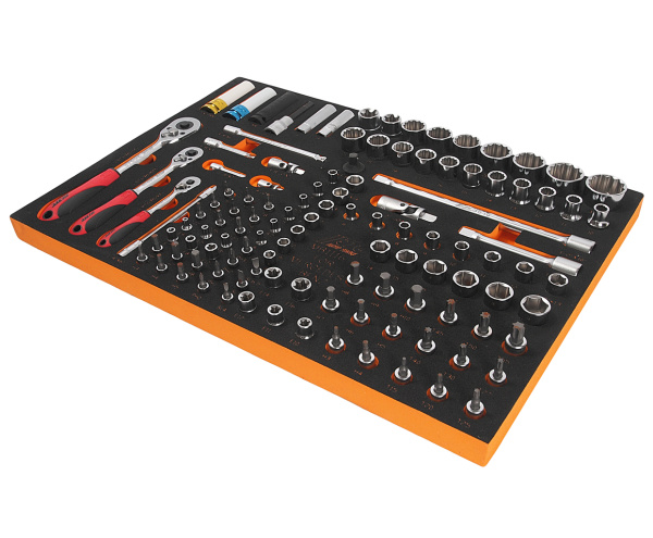 Набор инструментов слесарно-монтажный JTC MB1116 (MERCEDES, 116 предметов в ложементе)