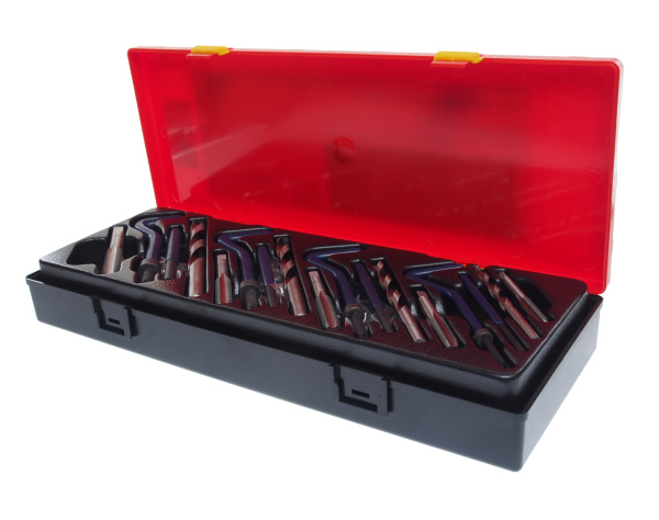 Набор инструментов для восстановления резьбы комбинированный в кейсе JTC K128Z