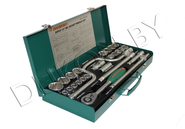 Набор головок торцевых S04H4726S, 1/2"DR, 12-34 мм, 26 предметов