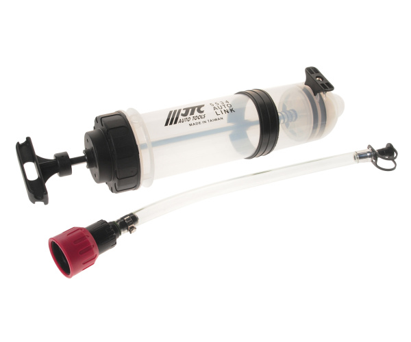 Шприц плунжерный маслозаливной JTC 5534 (1500 мл, 90x360 мм, полипропилен)