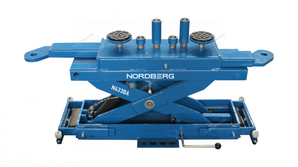 Траверса пневмогидравлическая для подъемника NORDBERG 4465B (3,2 т, синяя)