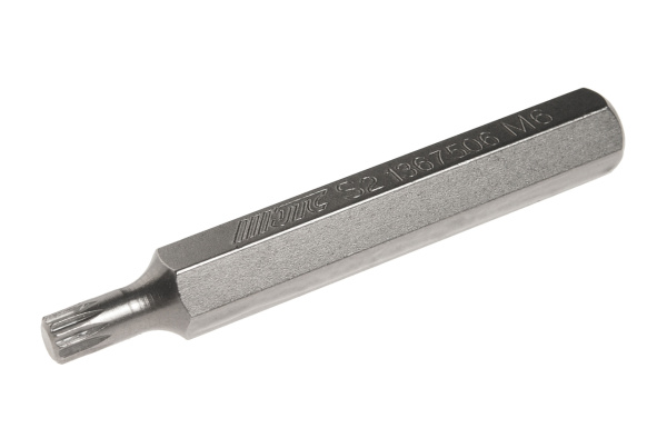 Бита SPLINE удлиненная JTC 1367506 (M6х75 мм, 10 мм, S2)