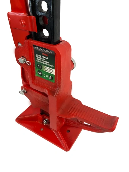 Домкрат реечный 3т 60''(высота подхвата - 155мм, высота подъема - 1350мм)