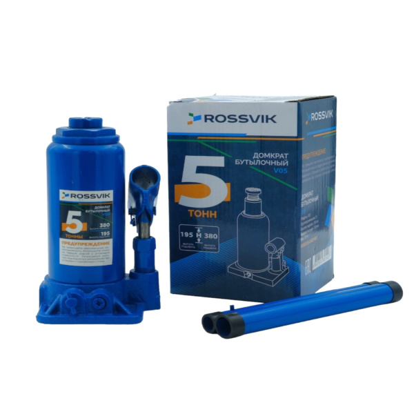 Домкрат бутылочный ROSSVIK V05 (г/п 5,0 т)