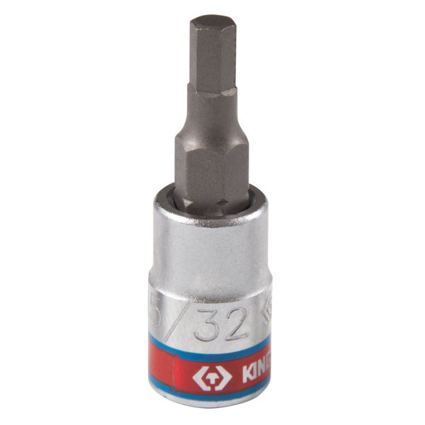 KING TONY Насадка (бита) торцевая 1/4", Hex, 5/32", L = 37 мм