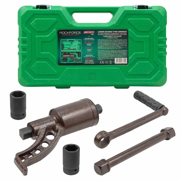 Гайковерт ручной с редуктором (Головки-32мм и 33мм, длина-270мм, передаточное число 1:58, 4800 Н/м)