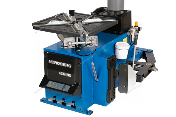 Станок шиномонтажный 380V п/автомат 2х скоростной стол с накладками синий NORDBERG 4639,5ID(B) 380