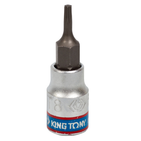 Насадка (бита) торцевая 1/4", TORX T8, L = 37 мм KING TONY 203308