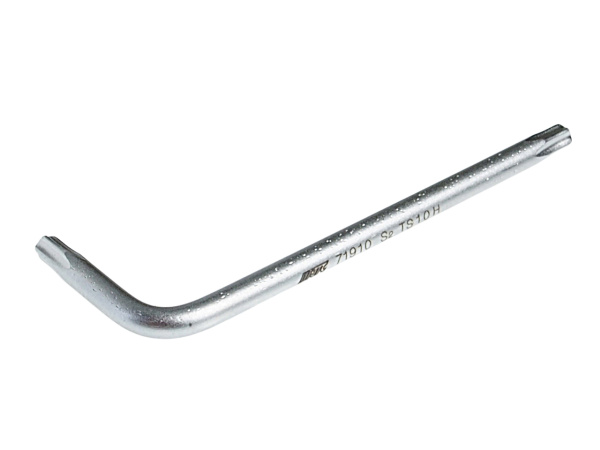 Ключ TORX Г-образный 5-гранный JTC 71910 (TS10H, L=51 мм)