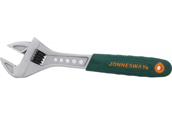 Ключ разводной эргономичный с пластиковой ручкой JONNESWAY W27AT10 (0-29 мм, L-250 мм)