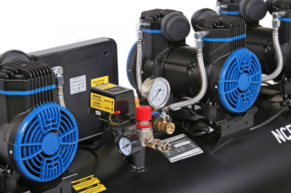 Компрессор безмасляный NORDBERG NCEO200/1000 (380 В, ресивер 200 л, 1000 л/мин)