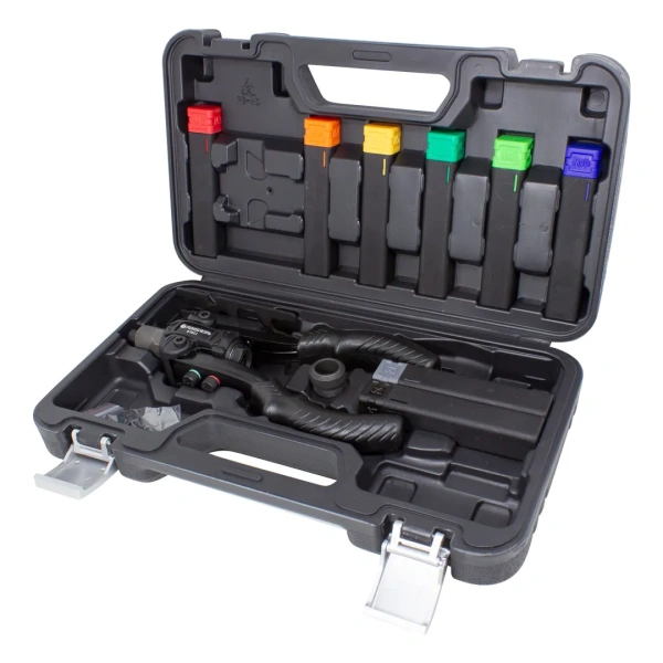 Заклепочник механический двуручный 2в1''Profi''(L-260мм, вытяжные:2.4, 3.2, 4.0, 4.8, 6.4мм, резьбовые заклепки:М3,М4,М5,М6,М8,М10), в кейсе