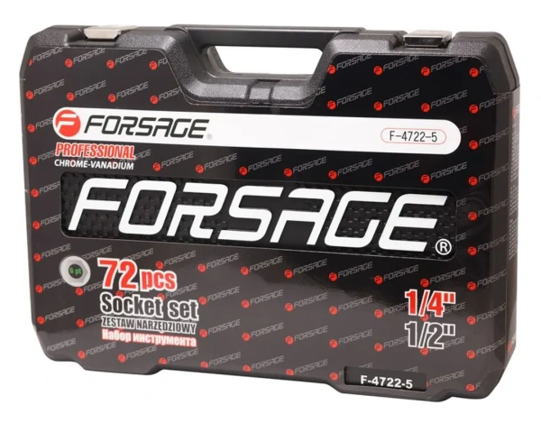 Набор инструментов 72пр. 1/4''&1/2''(6гр.)(4-32мм)