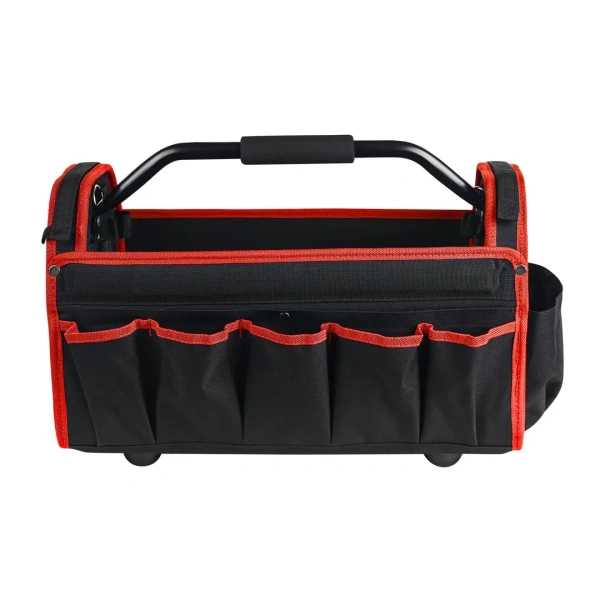 Сумка для инструментов открытого типа (500х250х320мм, 31 карман, каркас из легких металлов и ручка с паралоновой накладкой+ремень''через плечо'')