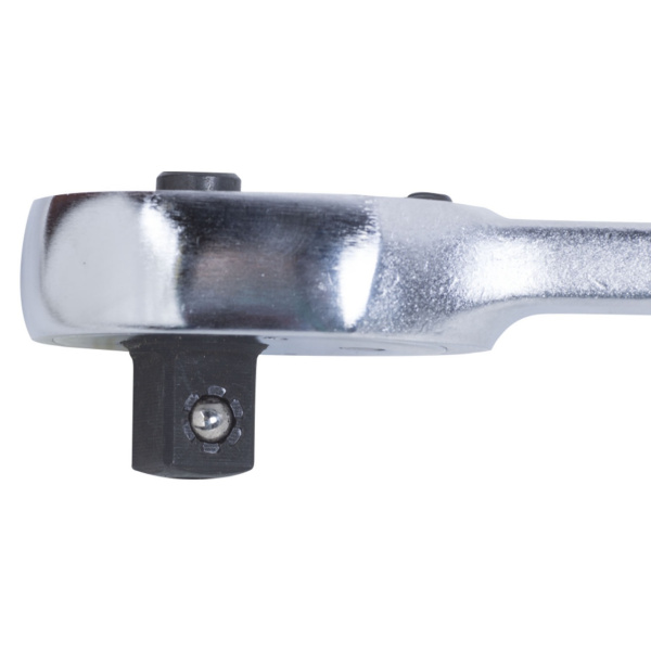 Трещотка 1/2", 250 мм, 32 зубца, флажковая с кнопкой KING TONY 4771-10GR