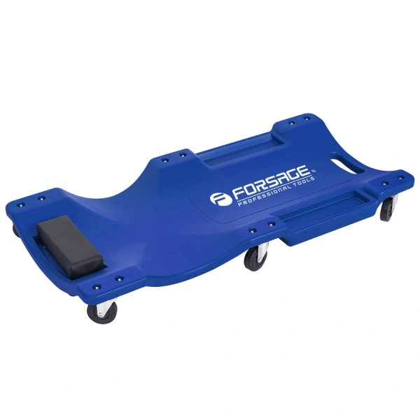 Лежак для автослесаря пластиковый на 6 колесах