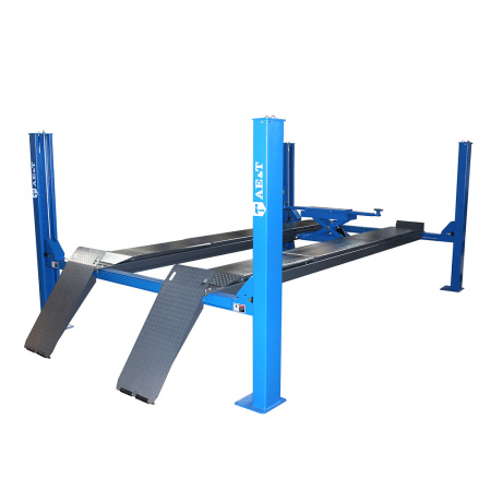 Подъемник четырехстоечный AE&T F4.5D-4 (4.5 т, с траверсой для сход-развала)