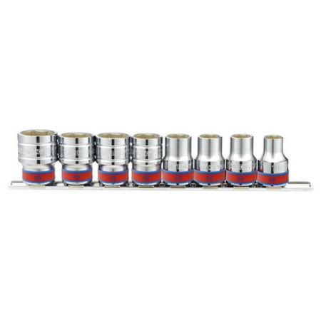 Набор торцевых головок 1/2", шестигранные, 3/8"-7/8", 8 предметов KING TONY 4510SR