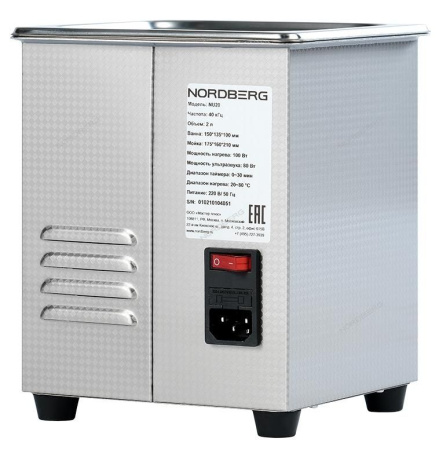 Ультразвуковая мойка NORDBERG NU20 (с подогревом, 1,7 л)