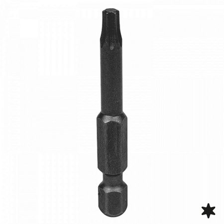 Вставка (бита) торцевая KING TONY 7150**T, 1/4", Torx, Т6-Т10, L = 50 мм, для шуруповерта