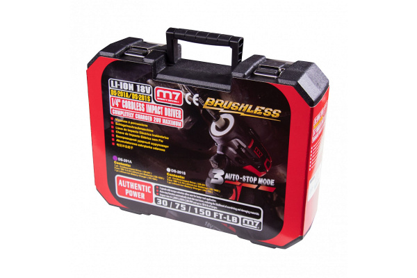 Аккумуляторный винтоверт 18 В, 4 предмета, кейс MIGHTY SEVEN DS-201A