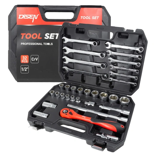 Набор инструментов 32пр.1/2''(6гр.)(8-32мм)