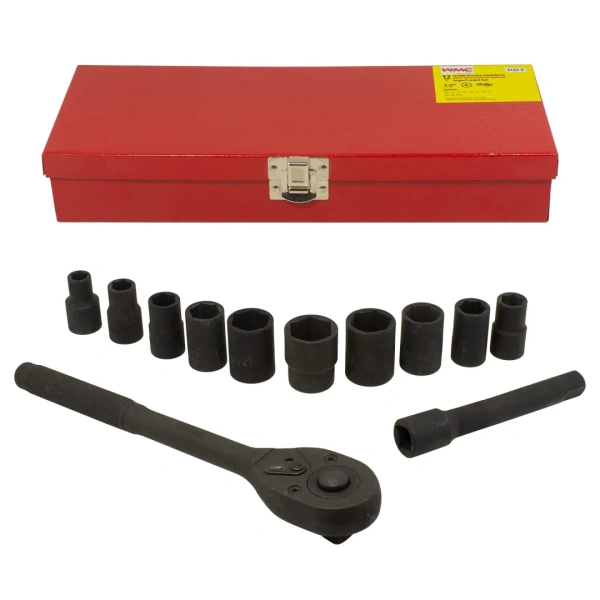 Набор инструментов ударных 12пр. 1/2''(6гр.)(10-24мм)